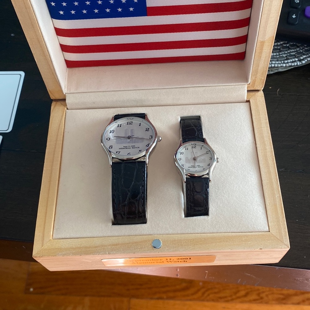 September 11, watch set with authenticity certificate. In box.